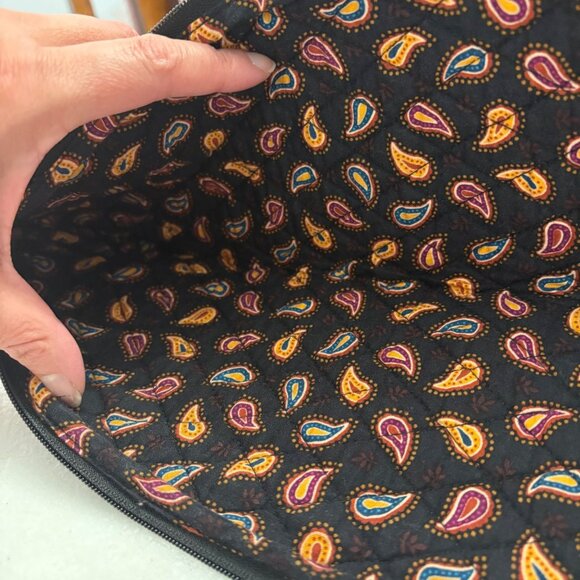 Vera Bradley Paisley Print Travel Pouch Zippered Accessory Bag - Picture 7 of 9